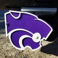 thumbnail image 1 of Kansas State Wildcats Premium Steel Logo Hitch Cover, 1 of 2