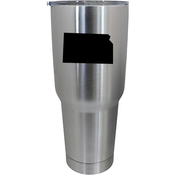 Kansas States Etched 30oz Stainless Steel Tumbler