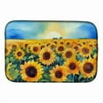 thumbnail image 1 of Kansas Sunflowers in Watercolor Dish Drying Mat 14 in x 21 in, 1 of 5