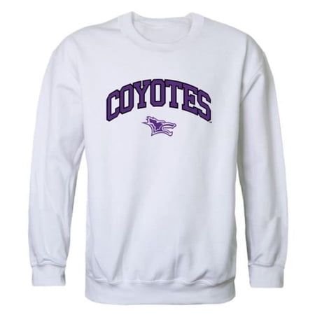 Kansas Wesleyan University Coyotes Campus Crewneck Sweatshirt, White - Medium
