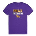 thumbnail image 1 of Kansas Wesleyan University Coyotes Fear College T-Shirt, Purple - Extra Large, 1 of 1