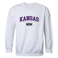thumbnail image 1 of Kansas Wesleyan University Coyotes Mom Crewneck Sweatshirt, White - Small, 1 of 1