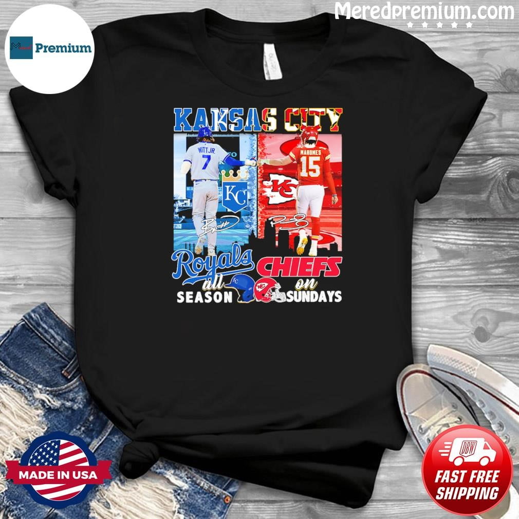 Kansascityroyalsonseasonxkansascitychiefsonsundaysshirt