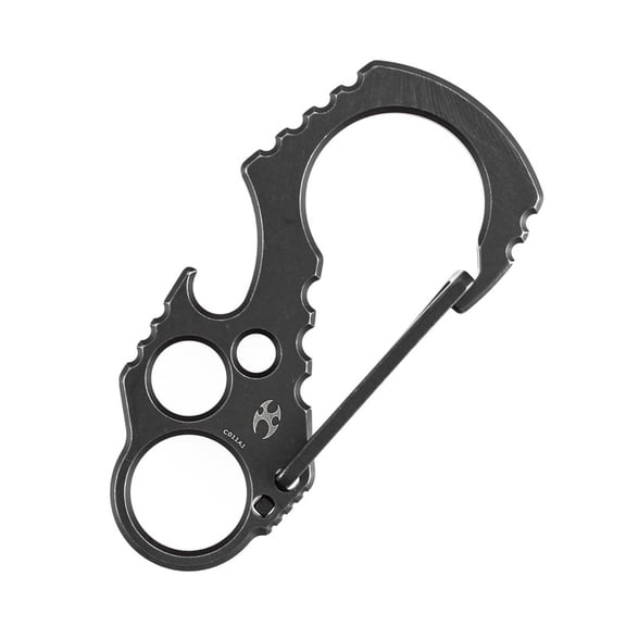 Kansept Carabiner EDC Tools,Titanium EDC Keychain Clip Blackwash Titanium,Koch Tools Designed,C011A1