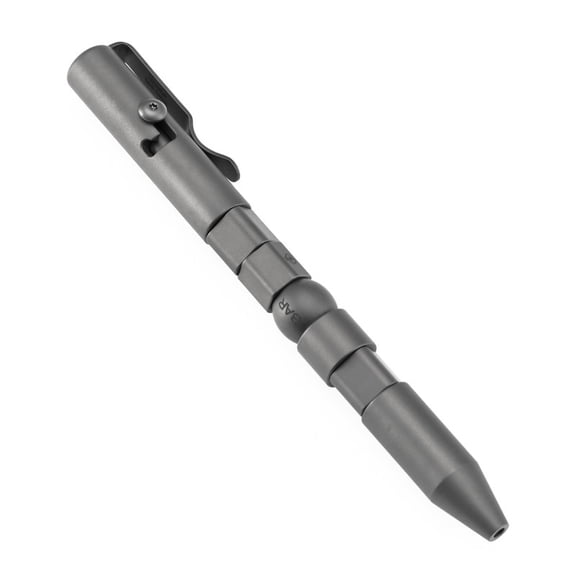 Kansept Customizer Titanium BoltAction Pen,Beadblasted Titanium with Jackpot Vibes Pattern Designed by Kevin Passon,G013P1