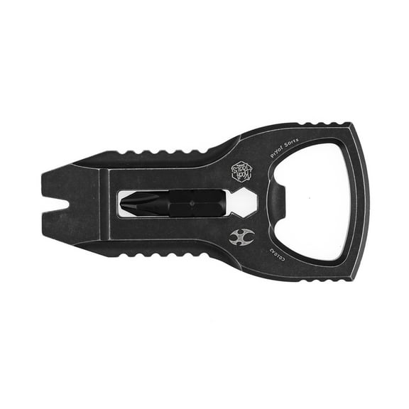 Kansept EDC MultiTool PryOfSorts,Blackwash Titanium,Bottle Opener, Pry Bar and Screwdriver,Designed by Koch Tools,C010A2