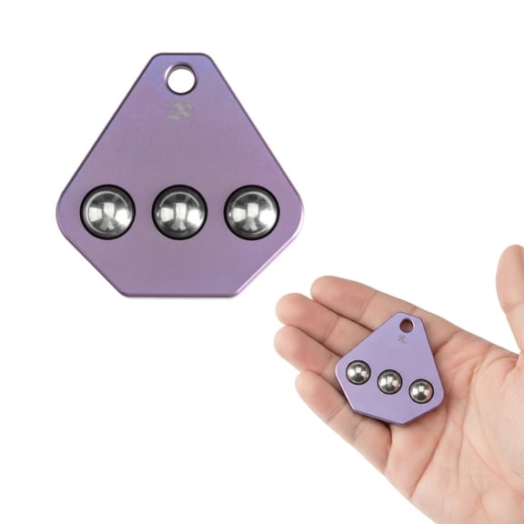 Kansept EDC Roller Purple Anodized Titanium Fidget Spinner Tool G012R4