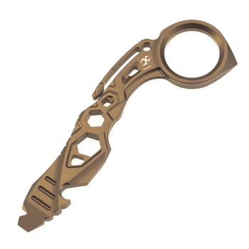 Kansept EDC Tool PryMate,Bronze Anodized Titanium Multifucntional Tool Designed by Sebastian Irawan,G008A6