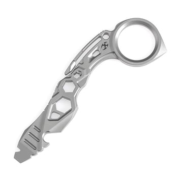Kansept EDC Tool PryMate, Plain Titanium Multifucntional Tool Designed by Sebastian Irawan,G008A1