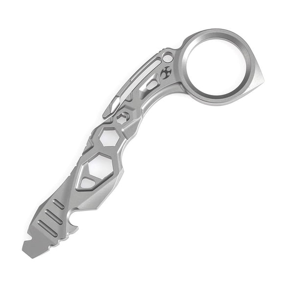 Kansept EDC Tool PryMate, Plain Titanium Multifucntional Tool Designed by Sebastian Irawan,G008A1