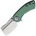 thumbnail image 1 of Kansept K3030A7 Mini Korvid 1.5" Cleaver Blade Green Handle Folding Knife, 1 of 1