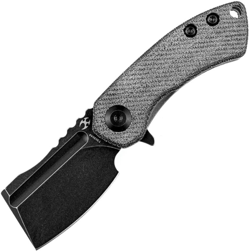Kansept Knives Mini Korvid Linerlock Denim 1.50 in Folding Knife, Denim G10