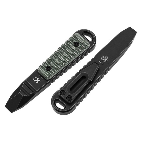 Kansept Kursor Pocket Tool Titanium & Green Micarta EDC Utility Tool G015A1