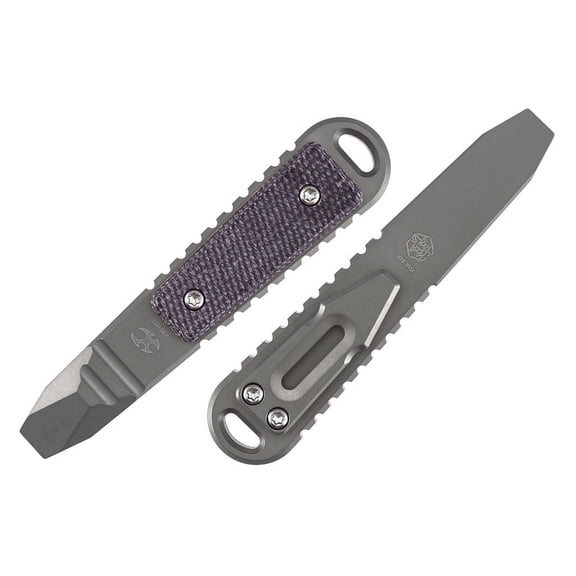 Kansept Kursor Pocket Tool Titanium & Purple Micarta EDC Utility Tool G015B2