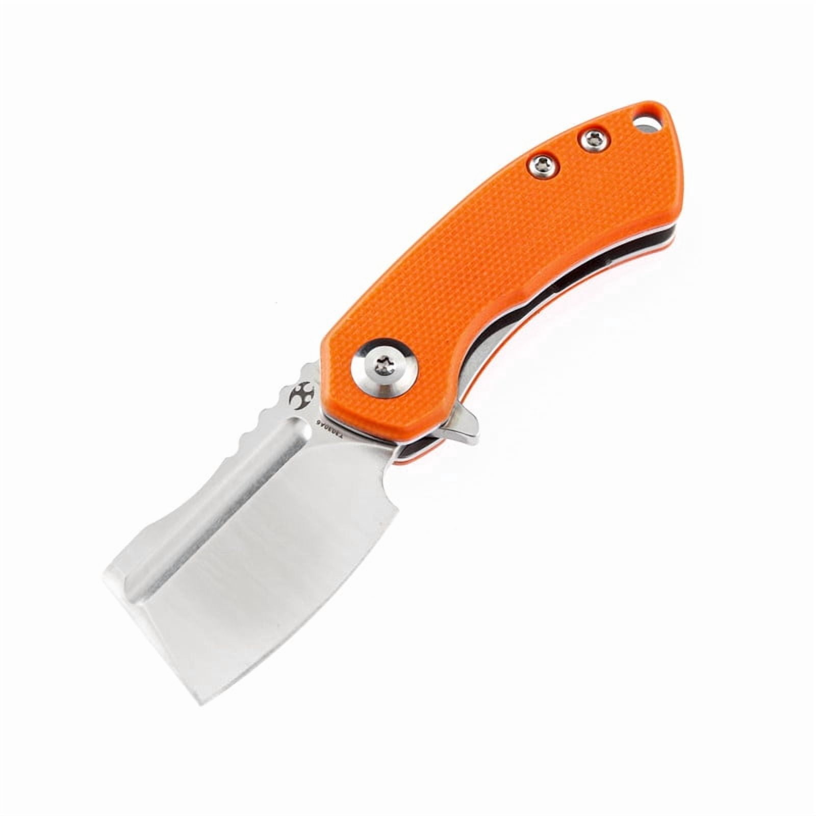 Kansept Mini Korvid Folding Pocket Knife 1.45'' 154CM Blade,Orange G10 Handle,T3030A6