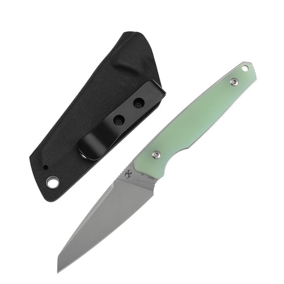 Kansept Parr Fixed Blade 3.12'' Stonewashed D2,Jade G10 Handle,G011A7