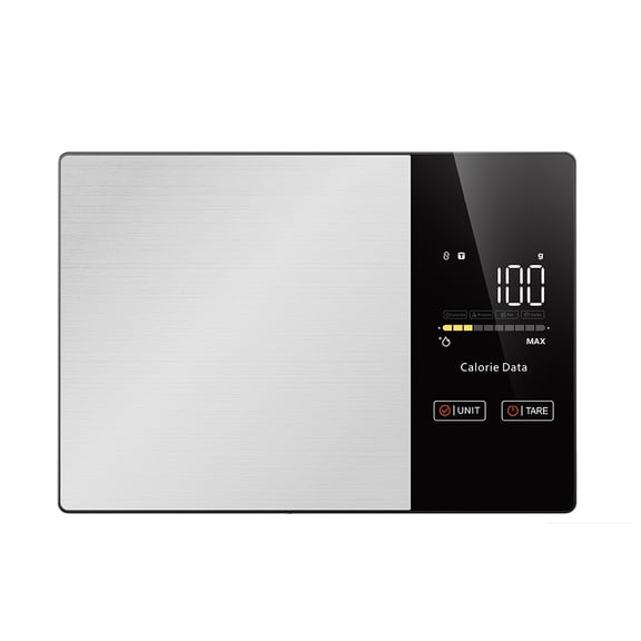 Kansholo Smart Nutrition Food Scale - Digital Kitchen Scale with Nutritional Calculator App,Tare Function,Track Calories ,11lb/5kg, Grams/Ounces,Stainless Steel for Weight Loss&Diet