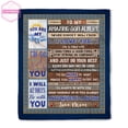 thumbnail image 1 of Kantaco Son Blanket, Family Blanket, Custom Name Blanket, Custom Blankets, Blanket For Son, 1 of 8