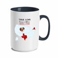 thumbnail image 1 of Kantaco True Love Knows No Distance Mug, Long Distance Mug For Couple, State Mug, Couples Mugs, Custom Mug With Photo, Valentine's Day Mug, 1 of 6