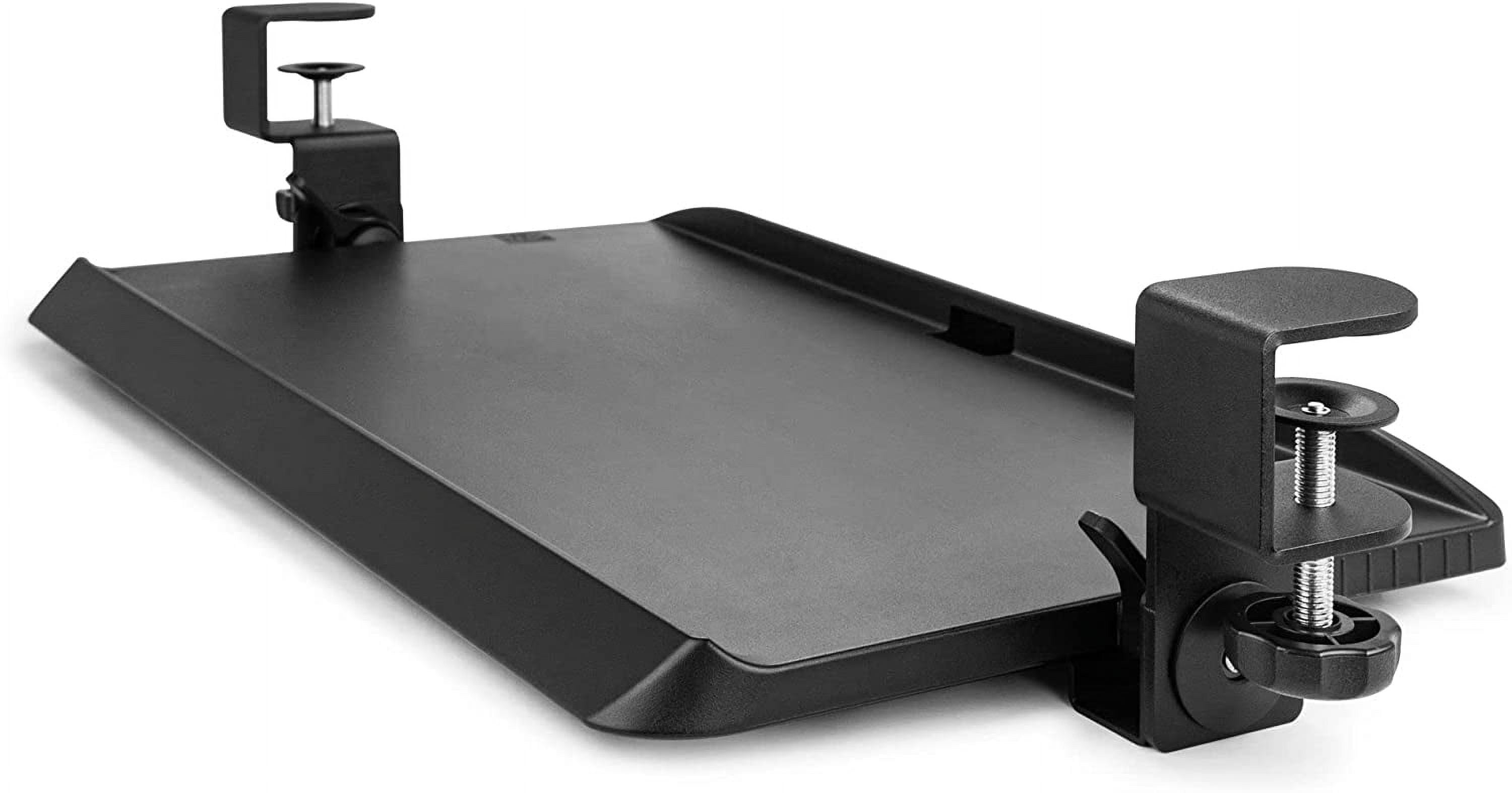 Kantek Clamp On Under Desk Ergonomic Computer Keyboard Tray Holder