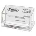 thumbnail image 1 of Kantek Clear Acrylic Business Card Holder, Fits 80 Business Cards, 4-inch x 1.87-inch x 2-inch, 1 of 2