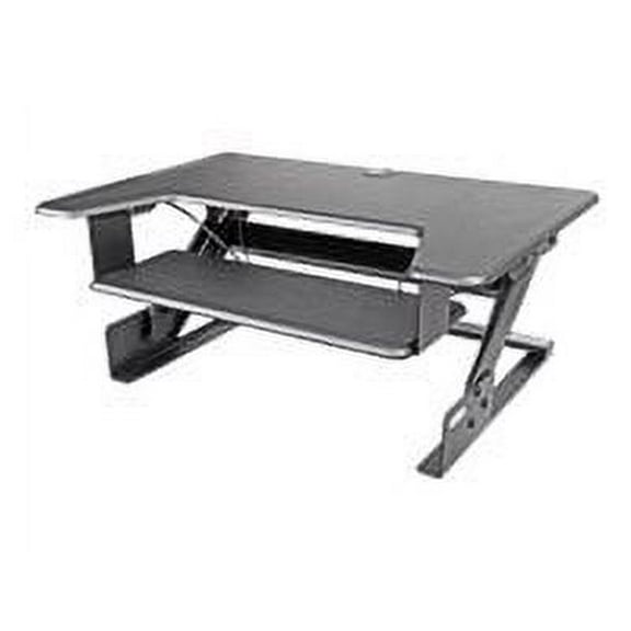 Kantek Desktop Riser Workstation Sit To Stand Black, Black