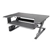 Kantek Desktop Riser Workstation Sit To Stand Black, Black
