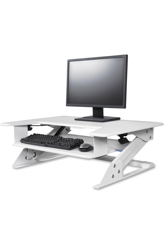 Desktop Riser Workstation Sit To Stand White, White