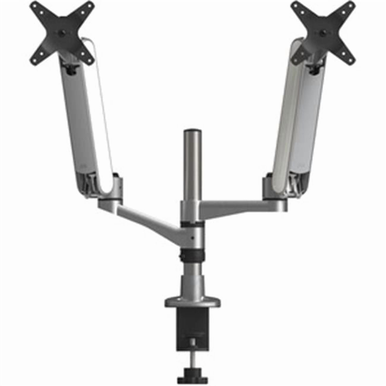 Kantek Dual Computer Monitor Stand with Securing Desk Clamp and Grommet Mount, Two 30” Screen
