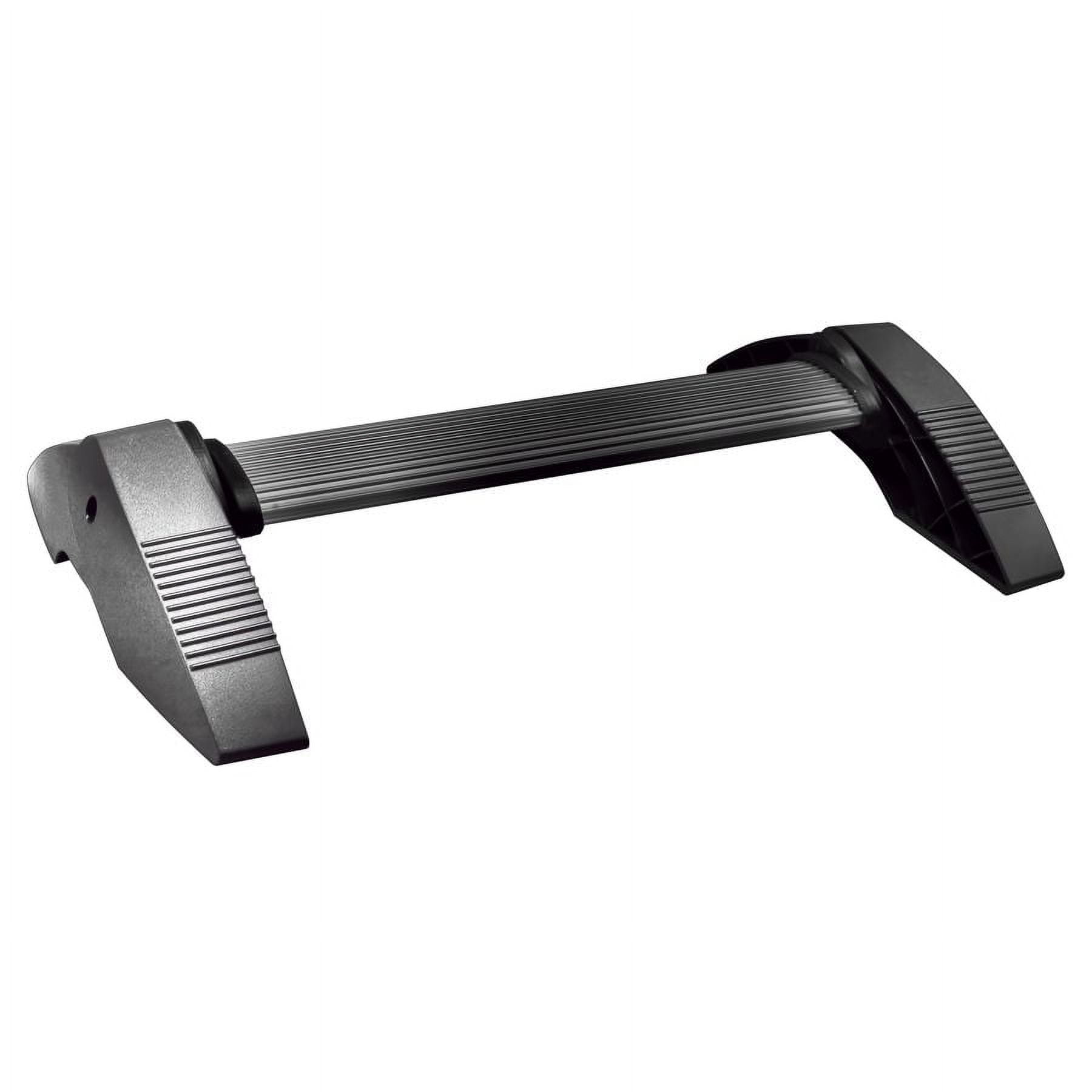 Kantek Footrest with Adjustable Steel Tilting Bar, Black