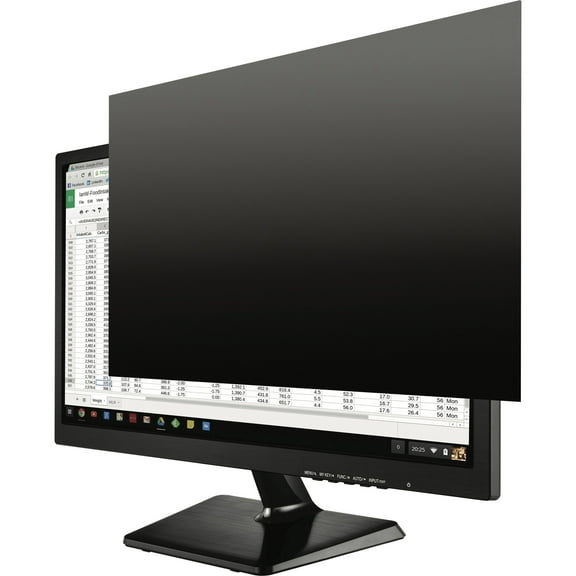 Kantek, KTKSVL190W, Secure-View Blackout Privacy Filter - Fits 19" Widescreen LCD Monitors, 1, Black