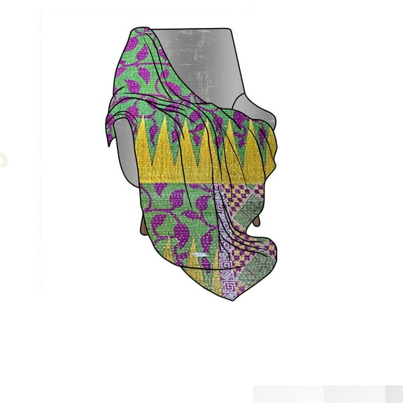 Kantha Originals Cozy Cotton Kantha Throw Blanket