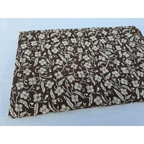 Kantha Quilt Handblock Print Indian Netural Colour floral print Quilt Hand Stitched Natural vegetable dye cotton