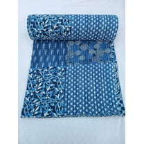 Indian Cotton Kantha Quilt, Twin, Queen, King - Handmade