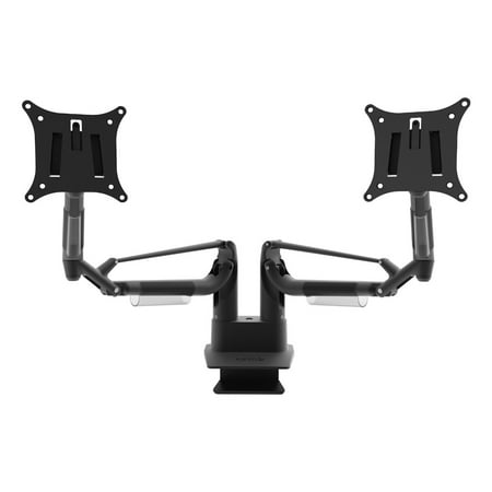 Kanto - DMS Series Dual-Arm Desktop Monitor Mount - Black