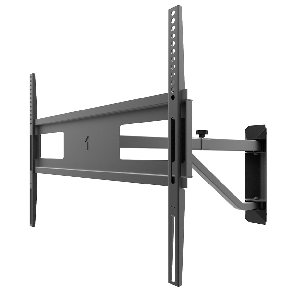 Black Full-Motion Steel Wall-Mount Bracket for 40"-60" TVs