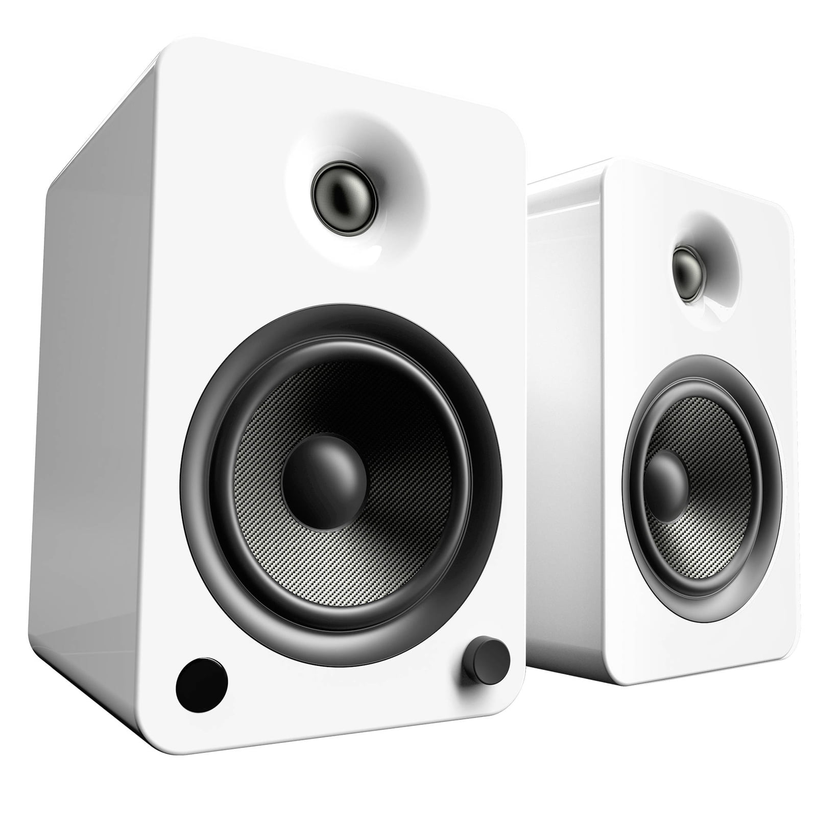 Kanto Living YU6 2-Way Powered Bookshelf Speakers (Pair, Ice)