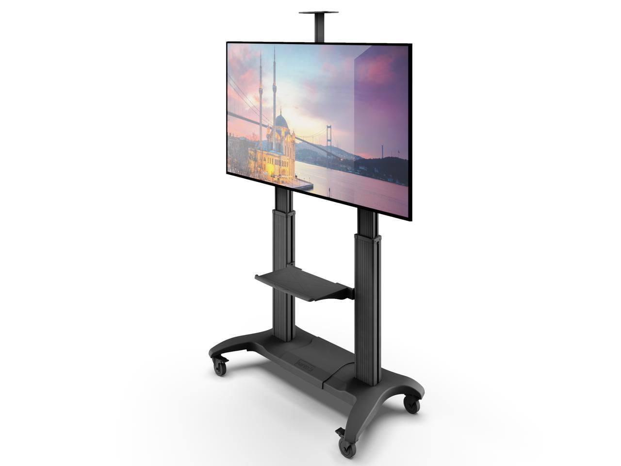 Kanto MTMA100PL Height Adjustable Mobile TV Stand with Adjustable Shelf ...