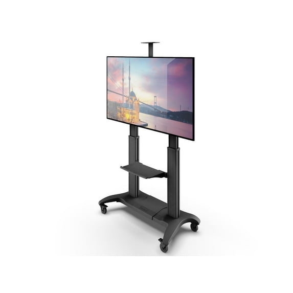 Kanto MTMA100PL Height Adjustable Mobile TV Stand with Adjustable Shelf for 60-inch to 100-inch TVs