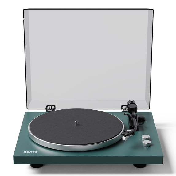 Kanto OBI3 Bluetooth 5.3 Turntable with Built-In Preamp (Matte Green)