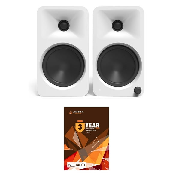 Kanto ORA4MW Pro Audio Bluetooth Desktop Speakers - Matte White Pair with 3 Year Amber Protection Plan (2024)