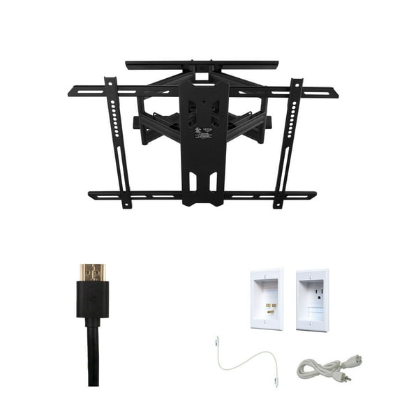Kanto PDX650 Tv Mounting package W/ Single outlet thru wall power kit