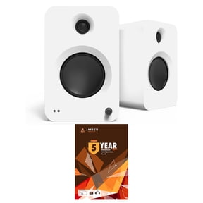 Kanto REN MW Bluetooth Powered Bookshelf Speakers - Matte White Pair with 5 Year Amber Protection Plan (2024)