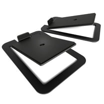 Kanto S4 Desktop Speaker Stands for Midsize Speakers, Black - 16 lb Load Capacity - 2" Height x 5.5" Width x 7.9" Depth - Desktop - Steel - Black