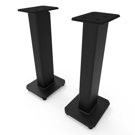 Kanto - 26" Tall Fillable Bookshelf Speaker Floor Stands (Pair) - Black