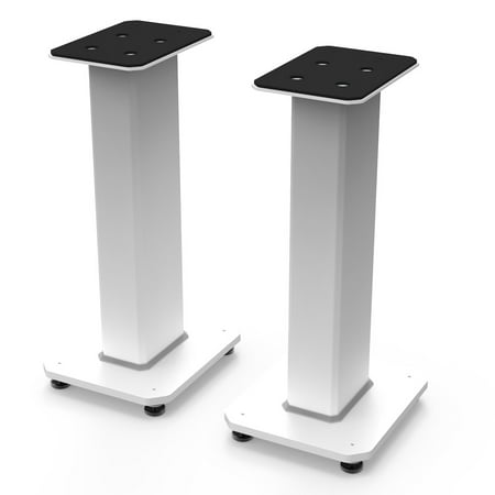 Kanto - 22" Tall Fillable Bookshelf Speaker Floor Stands (Pair) - White