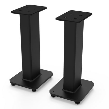 Kanto - 22" Tall Fillable Bookshelf Speaker Floor Stands (Pair) - Black
