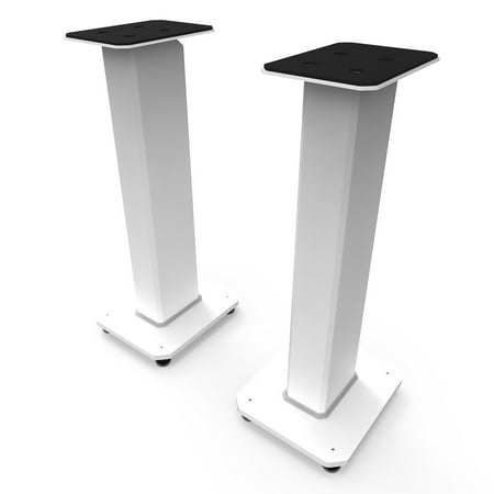 Kanto - 26" Tall Fillable Bookshelf Speaker Floor Stands (Pair) - White