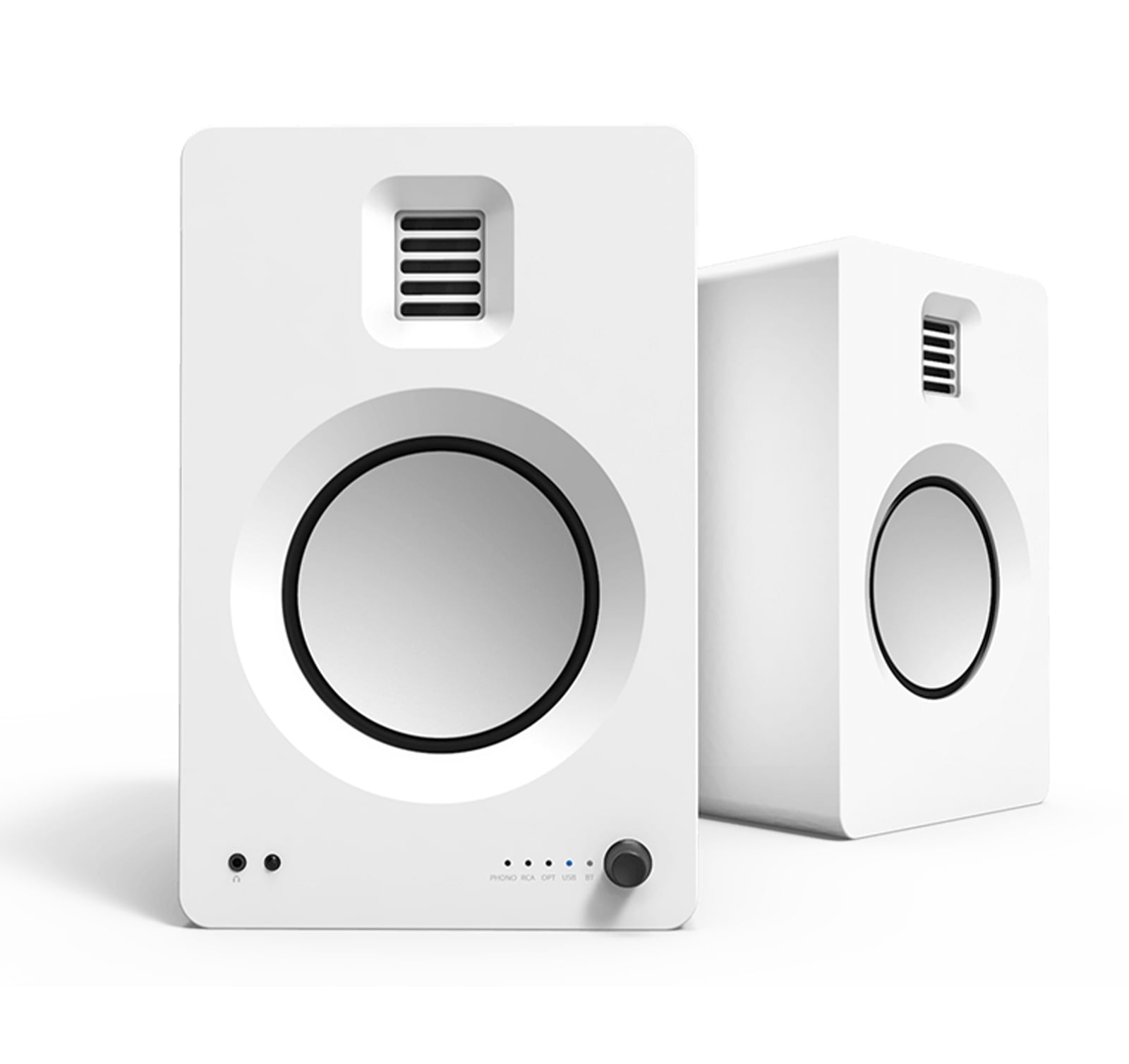 Kanto TUK Matte White Powered Speaker w/BT & Phono Preamp (Open Box