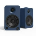 thumbnail image 1 of Kanto YU4 Powered Speakers with Bluetooth and Built-in Phono Preamp | 140W Peak Power | 1" Silk Dome Tweeter and 4" Kevlar Driver | Auto Standby and Startup | Remote Included | Pair | Matte Blue, 1 of 4